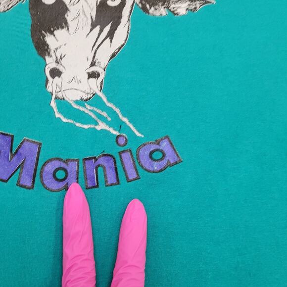 Vintage 90s Bull Ride Rodeo Shirt XL 23x27 Dave-Martins Championship Bull Rider - Picture 5 of 15